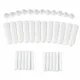 Tubes d'inhalateurs nasaux vides en plastique blanc 50 pièces bâtonnets avec mèches pour huiles