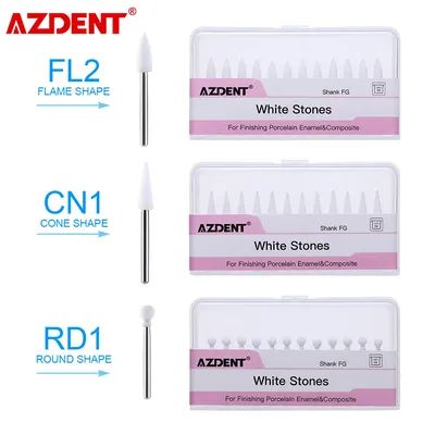 AZDENT – fraises dentaires FL2 pour polissage de pierre blanche outil de dentiste à grande vitesse