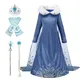 Robe de princesse reine des neiges pour enfants costume Elsa pour filles robe de carnaval robe de