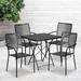 28-inch Square 5-piece Indoor/ Outdoor Folding Table and Chairs Set