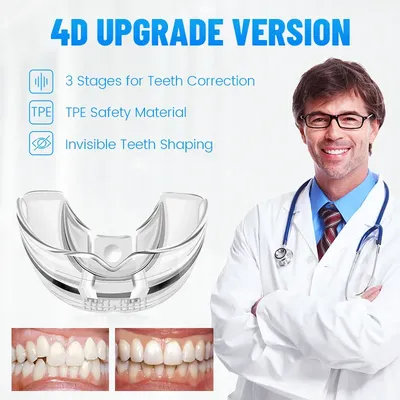 Protège-dents anti-bruxisme 3 étapes accolades orthodontiques dentaires retenue des dents