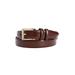 Men's Big & Tall Synthetic Leather Belt with Classic Stitch Edge by KingSize in Medium Brown Gold (Size 52/54)