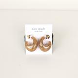 Kate Spade Jewelry | Kate Spade Glitter 41mm Hoop Earrings | Color: Gold | Size: Os