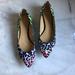 Nine West Shoes | 8.5 Leopard Print Pointed Flats Nine West | Color: Blue/Pink | Size: 8.5