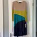 Nine West Dresses | *New* Nine West Color Block Dress (Size 4) | Color: Blue/Tan | Size: 4