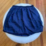 J. Crew Bottoms | J. Crew Navy Silk Elastic Waist Skirt | Color: Blue | Size: 4tg