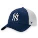 Men's Fanatics Branded Navy/White New York Yankees Core Structured Trucker Snapback Hat