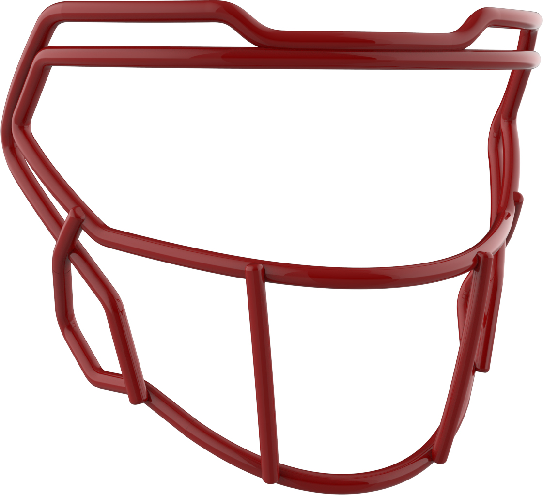VICIS SO212 Carbon Steel Football Facemask Scarlet