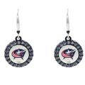 Columbus Blue Jackets Hockey Puck Earrings