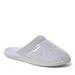 Dearfoams Samatha Chenille Scuff - Womens L Grey Slipper Medium