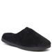 Dearfoams Darcy Velour Clog with Quilted Cuff - Womens L Black Slipper W