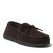 Dearfoams Toby MS Moccasin With Tie - Mens M Brown Slipper Medium