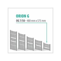 Orion-G Weiß - Badheizkörper Handtuchheizkörper Handtuchheizung Handtuchheizer Höhe: 480 mm