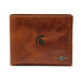 Men's Fossil Brown Michigan State Spartans Ryan RFID Passcase