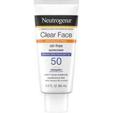 Neutrogena Clear Face Liquid Lotion Sunscreen for Acne-Prone Skin Broad Spectrum SPF 50 UVA/UVB 3 fl. oz 1 ea (Pack of 6)