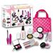 ZIOBLW Pretend Makeup Kit Toys for 2 3 4 5 Year Old Girls First Make Up Set for Little Princess Play Dress Up Kids Cosmetic Best Birthday Gift for Toddler-with Polka Dot Bag (Not Real Makeup)