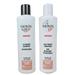 Nioxin System 3 Cleansing Shampoo 10.1 oz + Nioxin System 3 Scalp Therapy Conditioner 10.1 oz