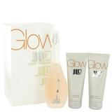 Glow by Jennifer Lopez Gift Set for Women - 3.4oz EDT 2.5oz Body Lotion and 2.5oz Shower Gel