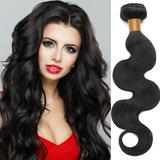 SEGO Brazilian Deep Wave Curly Human Hair 4 Bundles Straight Loose Wave 100% Unprocessed Virgin Hair Kinky Curly Hair Extensions Natural Black