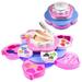 Toysical Kids Makeup Kit for Girls - Flower Shaped Non Toxic Play Makeup Set for Girls Little Girls Makeup Kit for Kids