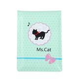 Cute Ms Cat Cushioned Folding Travel Pocket Compact Makeup Mirror Mini Organizer