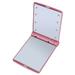 Travel Mirror Portable LED Lighted Makeup Mirror with 8 Dimmable Led Lights Touch Switch Travel Makeup Mirror Folding Compact Mirror Pink