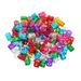 100pcs Dreadlocks Hair Accessories Hair Rings Cuffs Metal Hair Braiding Beads Aluminum Hair Jewelry Hair Decoration Hoops for Braids Multi-color