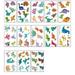 Cartoon Dinosaur Temporary Tattoos For Kids Fun Stickers Waterproof Tattoo Stickers For Party Favor(Random Color)