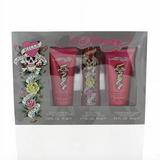 Ed Hardy Women 3 Piece Gift Set - 1.7 Oz Eau De Parfum Spray By Ed Hardy