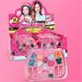 Summark Kids Make Up Toy Set Pretend Play Princess Pink Makeup Beauty Safety Non-toxic Kit Toys for Girls Dressing Cosmetic Girls