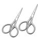 Curved and Rounded Facial Hair Scissors for Men - Mustache Nose Hair and Beard Trimming Scissors Safety Use for Eyebrows