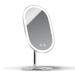 Fancii LED Lighted Vanity Makeup Mirror Rechargeable - Cordless Illuminated Cosmetic Mirror with 3 Dimmable Light Settings Dual Magnification and Adjustable Chrome Stand (Vera)