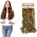 SAYFUT 18 24 Curly Wavy 3 Pieces Full Head Blonde Mixed Clip in on Hair Extensions Hairpieces with 8 Clips for Women Beauty 200g