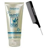 Salerm Cosmetics 21 LEAVE-IN Conditioner B5 Provitamin Lipsomes & Silk Protein (with Sleek Steel Pin Tail Comb) Salerm 21 LeaveIn Leave In Conditioner Hair Cream (6.9 oz - tube size)