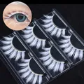 InjEye Lashes for Butter Cosplay White Fluffy Lace Colored False Lashes Vegan Lashes Party