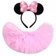 Jupe Tutu Minnie rose pour bébés filles Tutus duveteux pour fête d'anniversaire jupes en Tulle