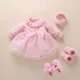 Vêtements et robes en coton pour nouveau-né fille style princesse robe de baptême pour bébé robe