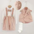 Ensemble de vêtements en coton rose pour tout-petits garçons et filles olympiques pour enfants