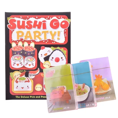 Jeu de société de fête Sushi Go pour 2-5 ans plus tard carte de voyage nourriture japonaise