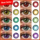 Lentilles de Contact colorées pour les yeux pour Anime Cosplay bleu rouge lentilles de Contact