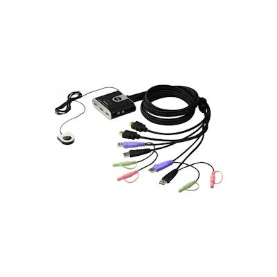 Aten CS692 2-Port USB-KVM-HDMI Switch mit Kabel Image