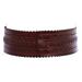 2 7/8" (72mm) Wide High Waist Perforated Braided Leather Belt