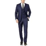 Adam Baker Mens V0177 Slim Fit 3-Piece Suit Set - Indigo - 38S