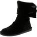 Bearpaw Women's Knit Tall Black Mid-Calf Wool Snow Boot - 8 M