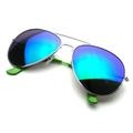 Emblem Eyewear - Aviator Sunglasses Vintage Mirror Lens New Men Women Fashion Frame Retro Pilot