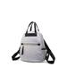 MKF Collection by Mia K MKF-1825LGRY Greer Nylon Backpack, Grey