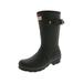 Hunter Women's Original Short Green Mid-Calf Rubber Rain Boot - 6M
