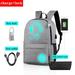 AUCHEN Luminous Backpack with USB Charging Port and Anti-theft Lock & Pencil Case, Unisex Fashion College School Bookbag Daypack Travel Laptop Backpack