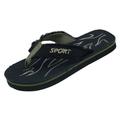Starbay Kid's Boy's Canvas upper EVA Outsole Casual Thong Flip Flop Flat Comfy Beach Sandals Black Size 1