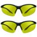 proSPORT 2 Pairs Safety BIFOCAL Reader Glasses Night Yellow Lens ANSI Z87.1 Reading Magnification +2.00